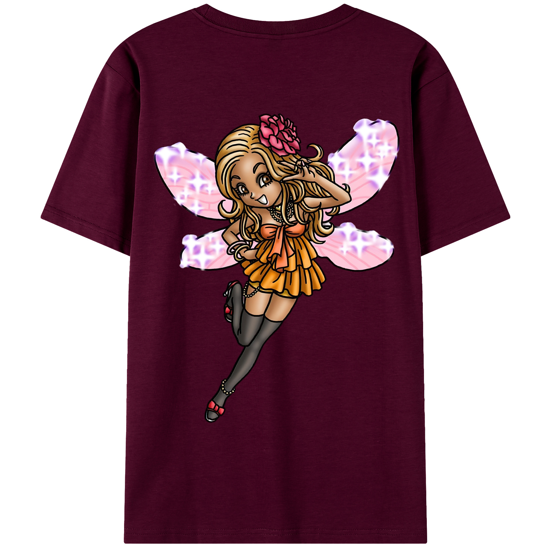 （画像用） ドラゴンクエスト Doragon Kuesuto Dragon Quest レディース半袖Tシャツ(バックプリント)